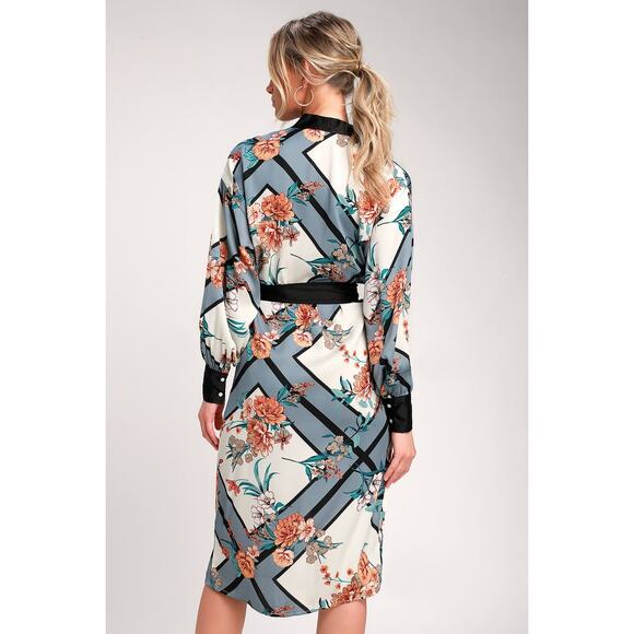 Lulus Kimono Floral Dress - Picture 4 of 6